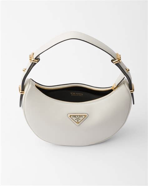 prada arque white|White Prada Arqué Naplak Patent Leather Shoulder Bag .